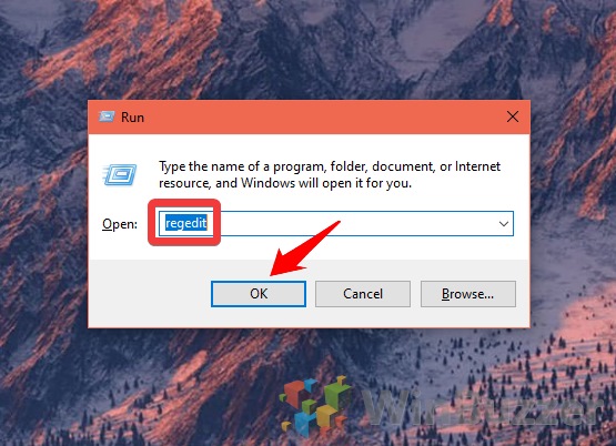 Windows 10 - Open Run- Regedit