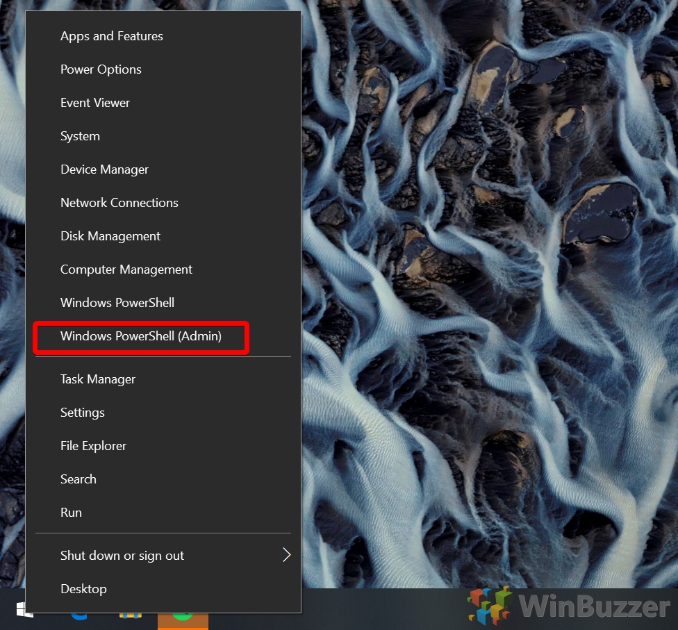 Windows 10 - Open PowerShell as Admin