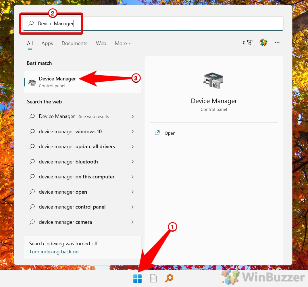 Windows 11 - Open Device Manager