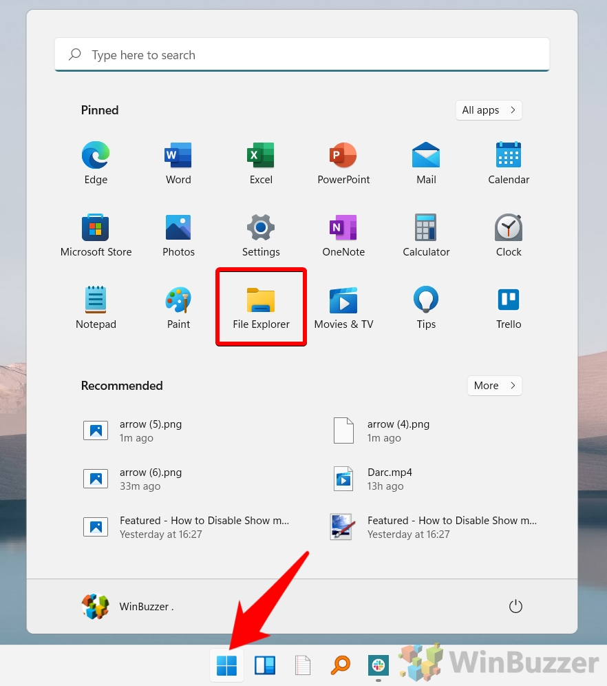Windows 11 - Open File Explorer