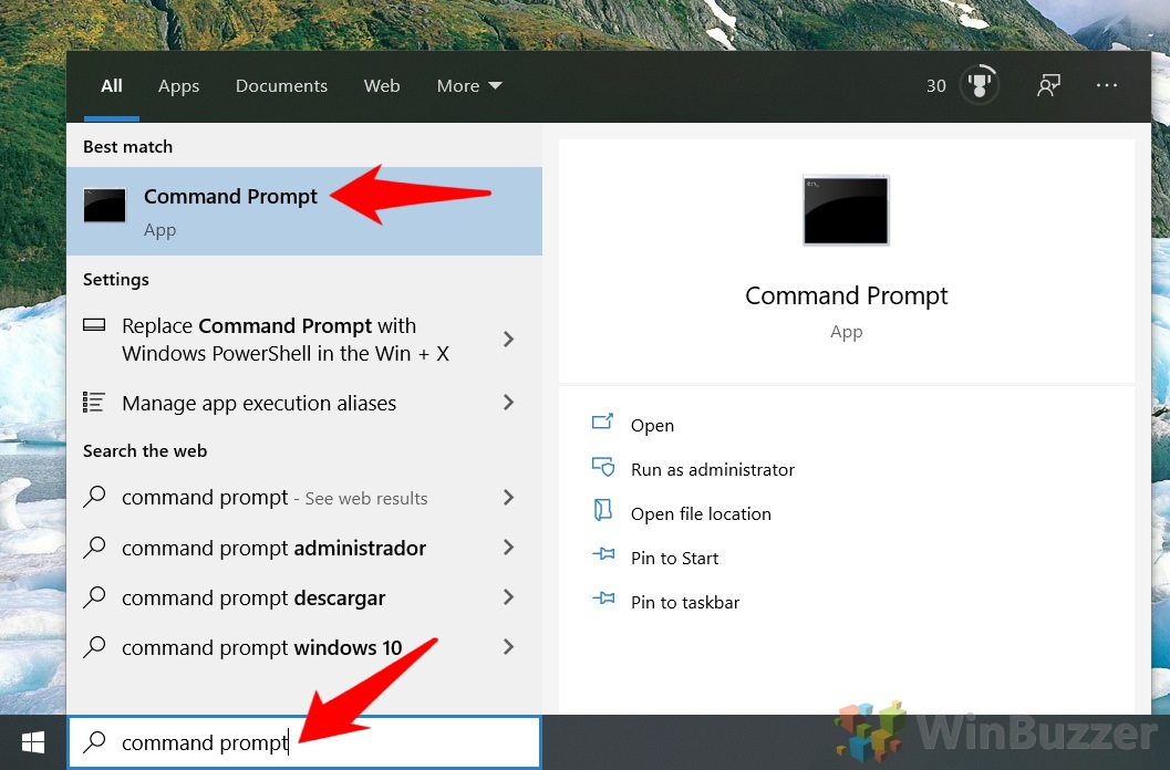 Windows 10 - Open Command Prompt