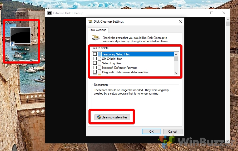 Windows 10 - Run extreme Disk Cleanup with shortcut