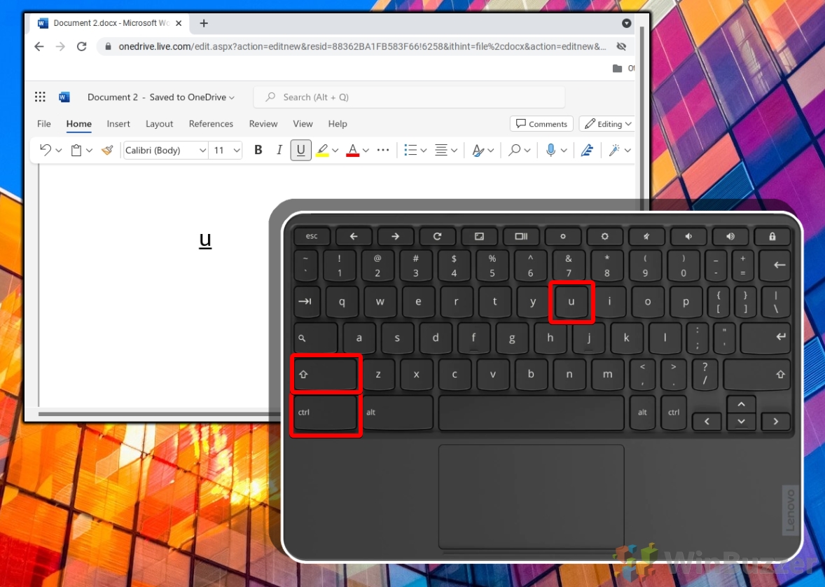 Chromebook - Word - Keyboard - Degree Symbol Code