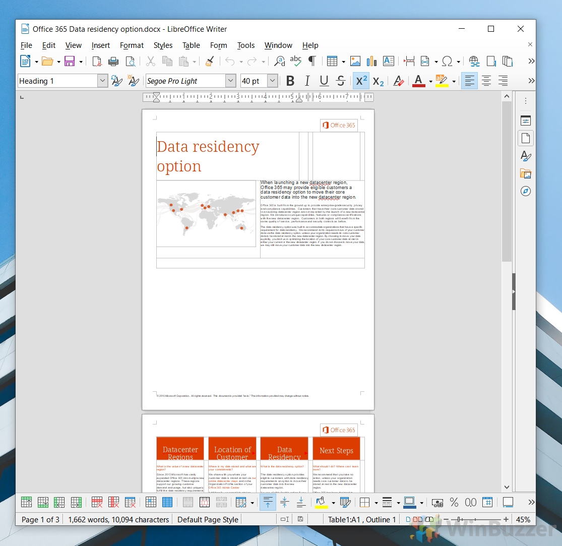 Windows 10 - LibreOffice - DOCX Word File