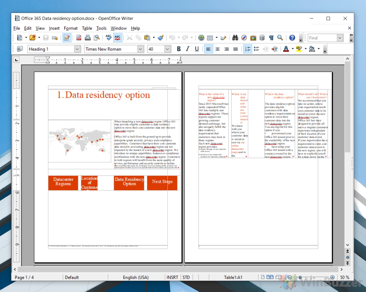 Windows 10 - OpenOffice - DOCX Word File