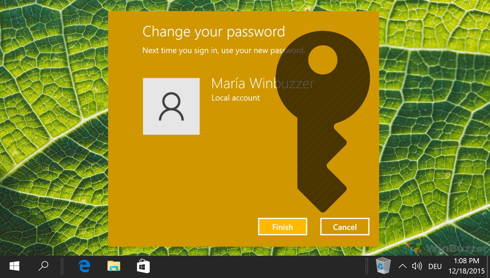 How to Change Account Password in Windows 10