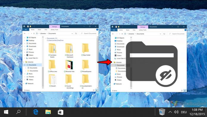 How to hide files and folders