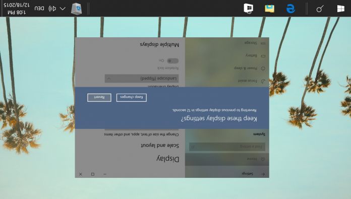 How to rotate the screen on Windows 10
